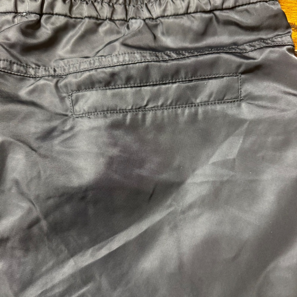 Twenty Four New York Mens Black Drawstring Athletic Short Size Medium Patch Logo - Picture 8 of 10